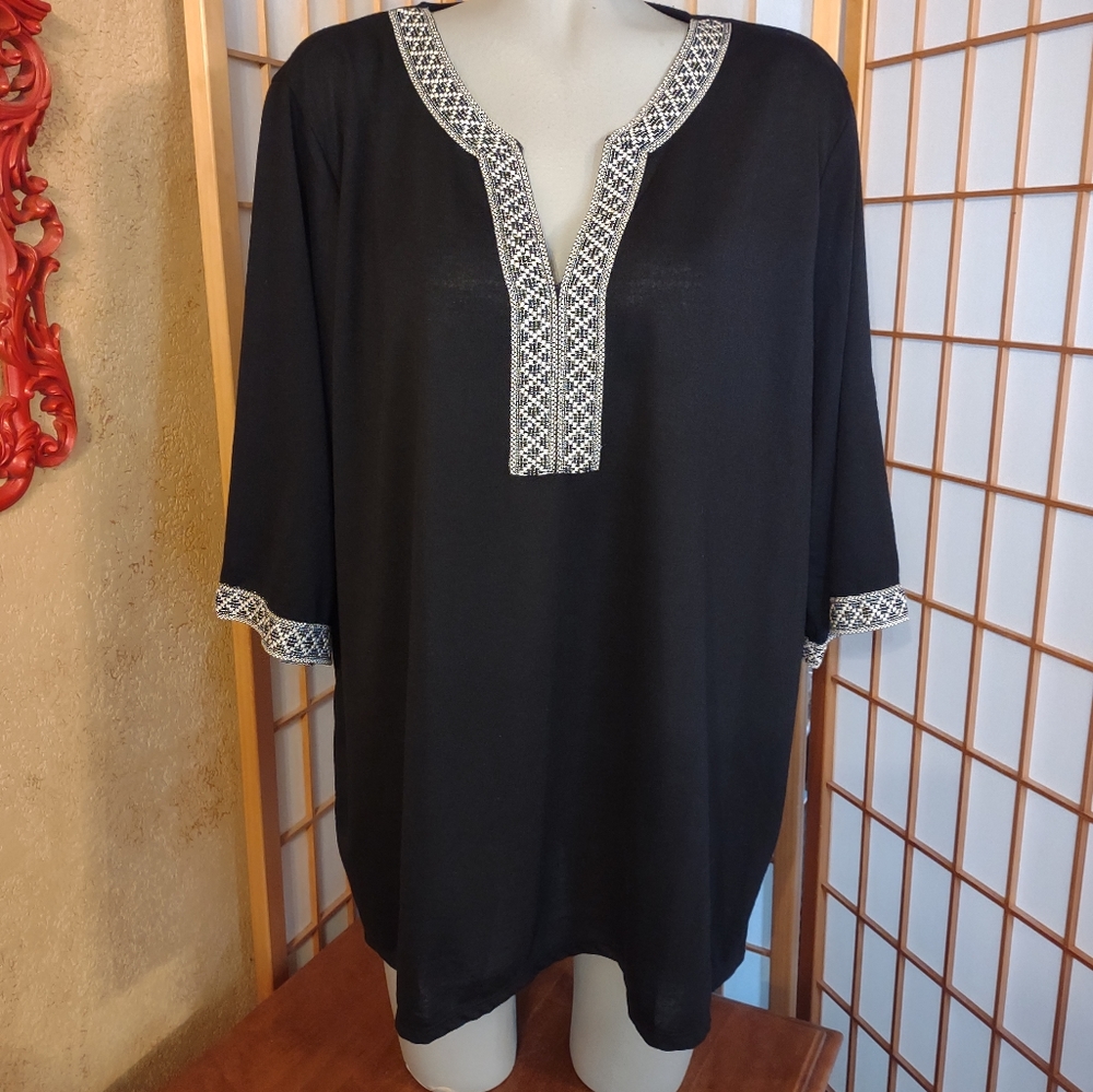 Karen Brooks, NEW, plus size 3X, tunic